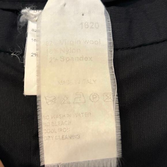 Dolce & Gabbana Black Wool Straight Trouser Pants Size 42 - Picture 4 of 4